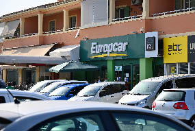 The Europcar agency of Corfu