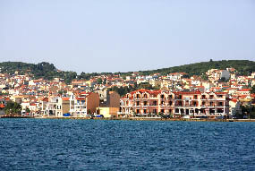 The seaside town of Argostoli, the capital of the island