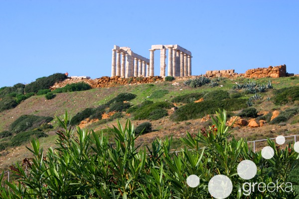 Athens famous buildings: Temple of Poseidon at Cape Sounion