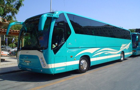 Travel around Greece by bus