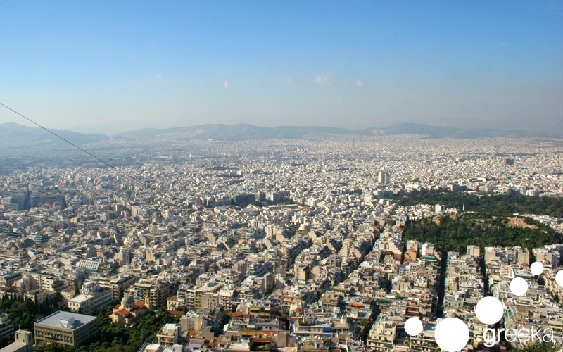 The Lycabettus Hill in best places with panoramic view of Athens