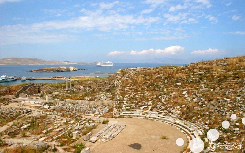 Best Greek island for history: Delos island