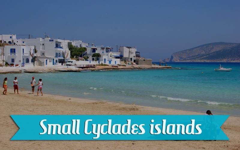 Small Cyclades islands in Greece