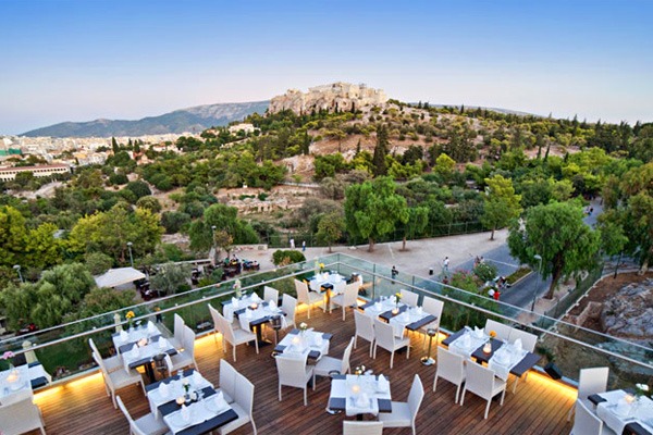 Roof gardens in Athens: Thissio View