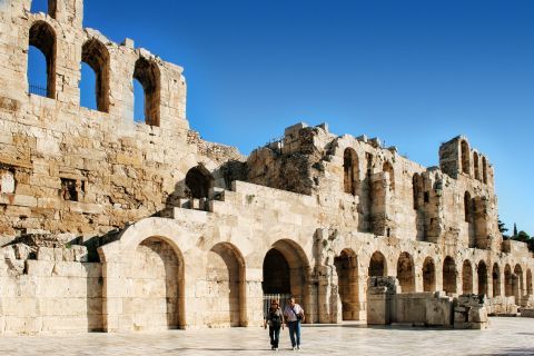 Outside the Odeon of Herodes Atticus