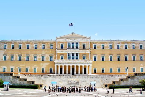 The Old Royal Palace in Syntagma. Today it houses the Greek parliament.