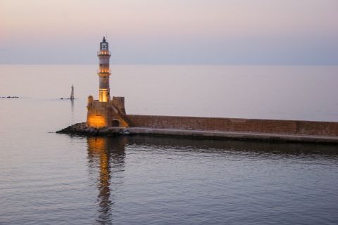 The Venetian lighthouse on Chania port is one of the most popular landmarks of the city.