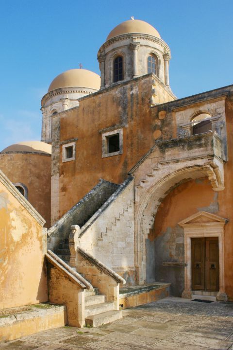 The Monastery of Agia Triada Tsagarolon in Chania. It dates back to the 17th century.