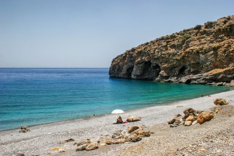 Beach in Sfakia. Chania, Crete.