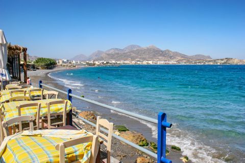 Taverns by the sea in Ierapetra