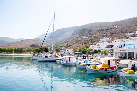 The harbor of Aegialis village.