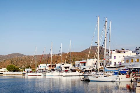 The picturesque Katapola port in Amorgos