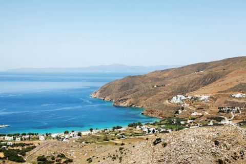 Lagada village, Amorgos. A place that is surrounded by mountainsides and at the same time boasts a magnificent sea view.