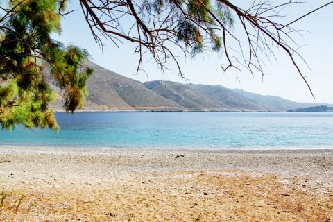 Relaxing moments on Psili Ammos beach, Amorgos.