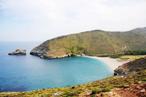 Achla is one of the most beautiful and secluded beaches on Andros.