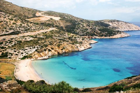 Panoramic view of Kendros beach