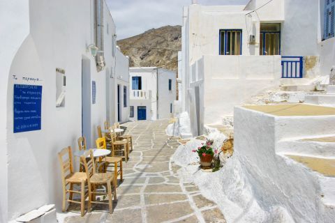Whitewashed streets. Serifos, Cyclades.