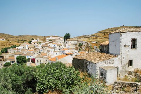 Traditional houses in Driopida.
