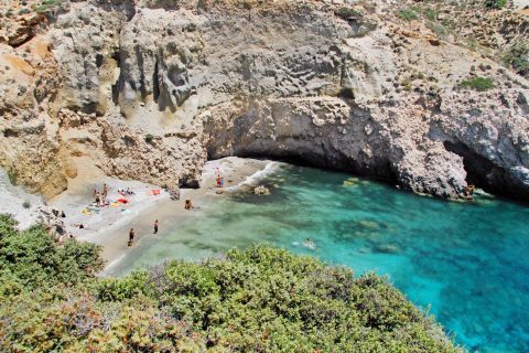 A paradise on Earth. Tsigrado beach, Milos.