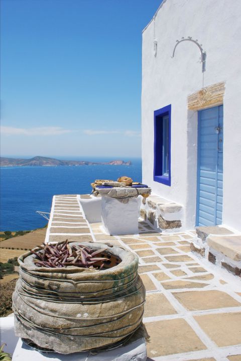 Cycladic architecture and wonderful sea view.