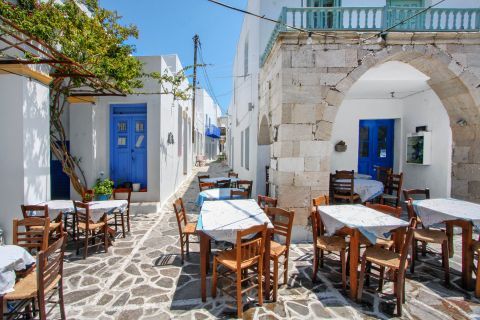 A traditional Greek eatery in Milos.