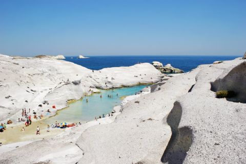 Sarakiniko is one of the most beautiful beaches on Milos