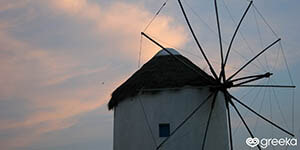 Winter days at the windmills of Mykonos
