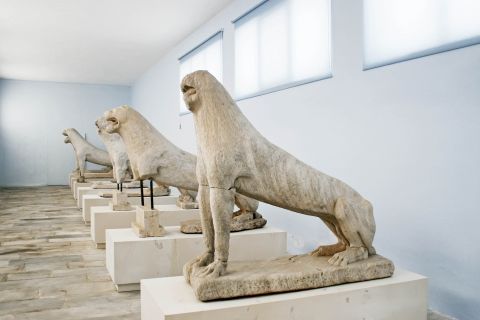 At the archaeological museum of Delos.