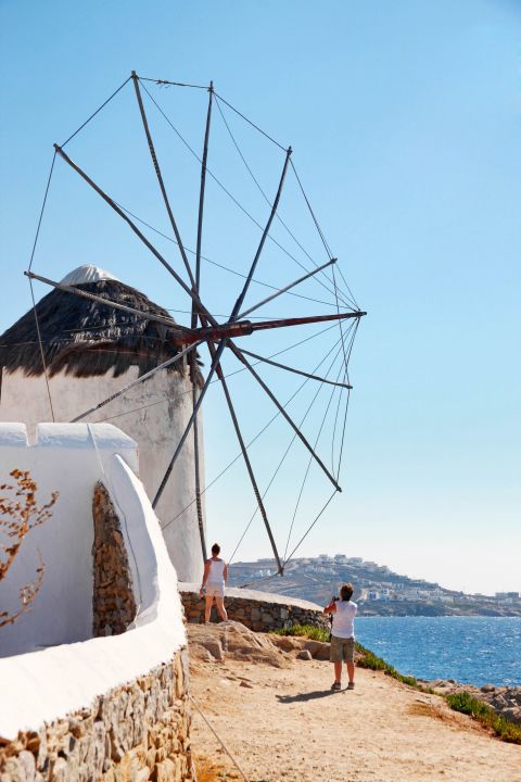 A windmill in Mykonos.
