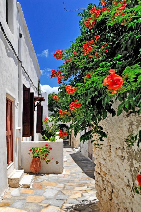 Exploring the beautiful corners of Naxos Town.