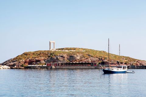 View from the port of Chora.