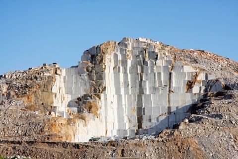The quarries of Naxos island.