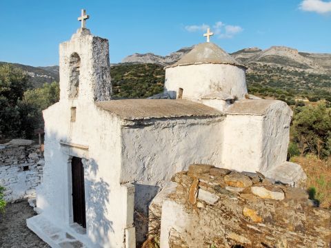 Small white chapel in Halki