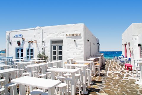 Places to eat and drink in Paros.