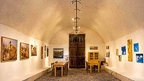 The old wine caves of Art Space converted is art spaces