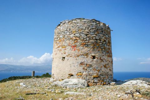 Ruins of a traditional windmill.