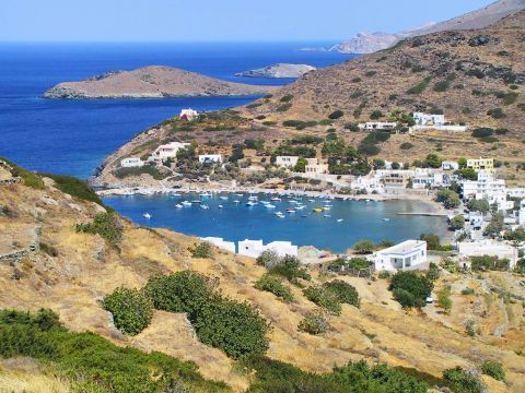 View of Kini, Syros.
