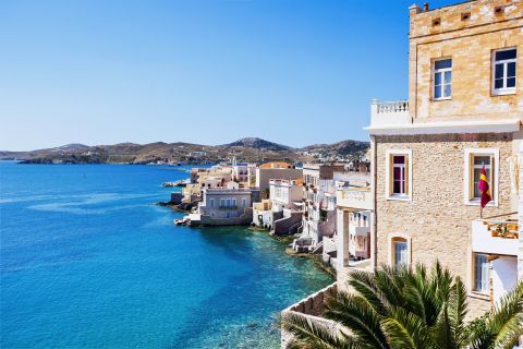 The remarkable Venetian buildings that attract the attention of every visitor of Syros.