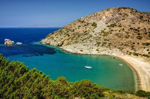 One of the amazing beaches of Syros.