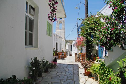 Exploring the picturesque corners of Kampos village, Tinos.