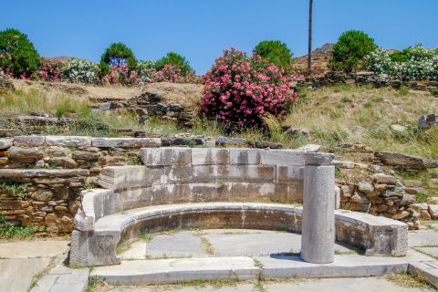 At the Temple of Poseidon, Tinos.