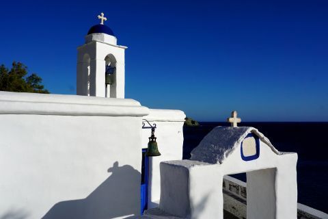 Cycladic chapel by the sea