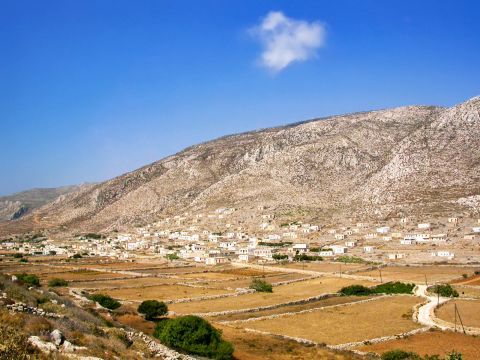 Mountains and plains in Avlona village, Karpathos
