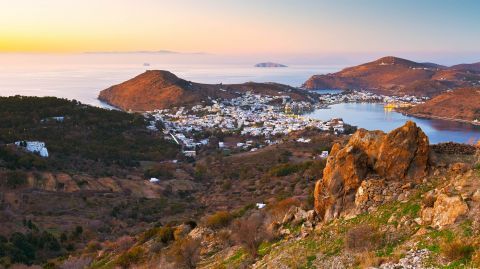 Beautiful sea view and natural landscape, Leros