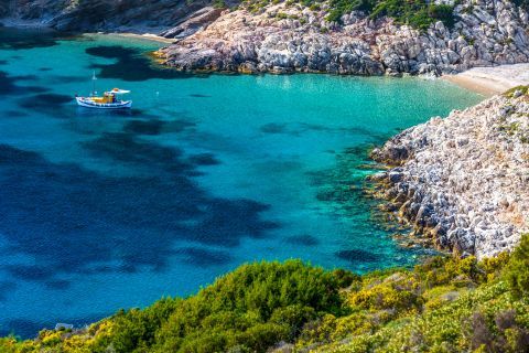 Amazing waters. Agios Ioannis Thermastis bay, Fourni.