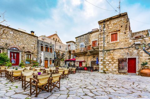Mesta village, Chios. A picturesque village.