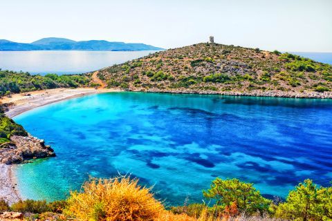 Majestic scenery. Trachili beach, Chios.
