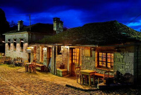 A picturesque tavern, housed in a building made of stone