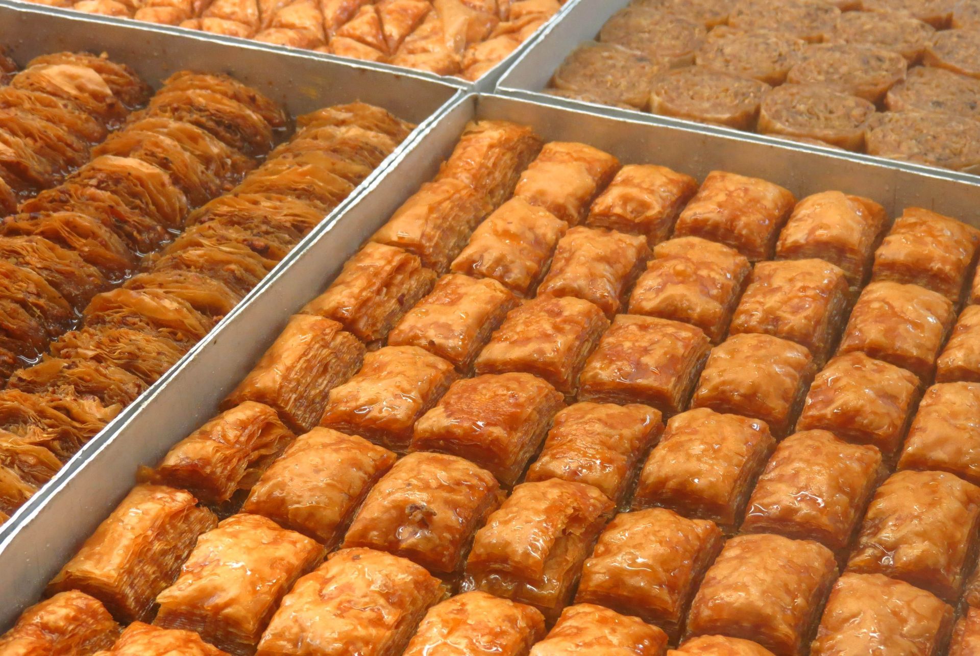 Baklava in a pastry shop in Athens, Greece