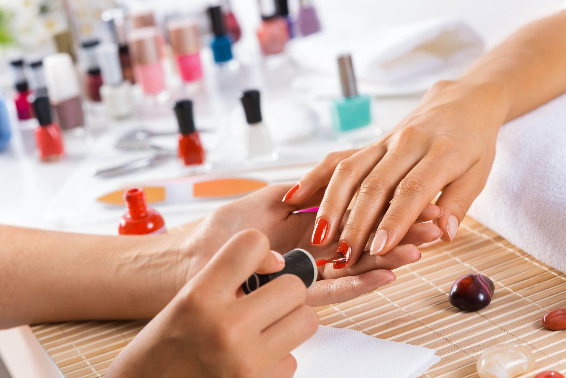 Manicure and pedicure services in Athens, Greece